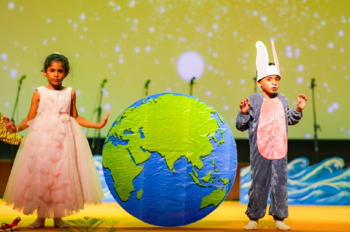 Children performing at a Skill Stork ELC celebration