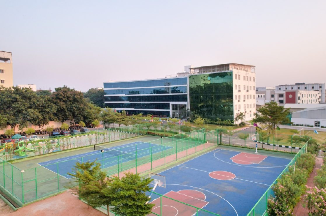 Sports courts at the Skill Stork main campus