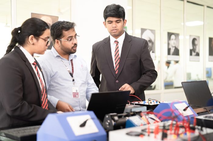 Senior Secondary students at Skill Stork International School